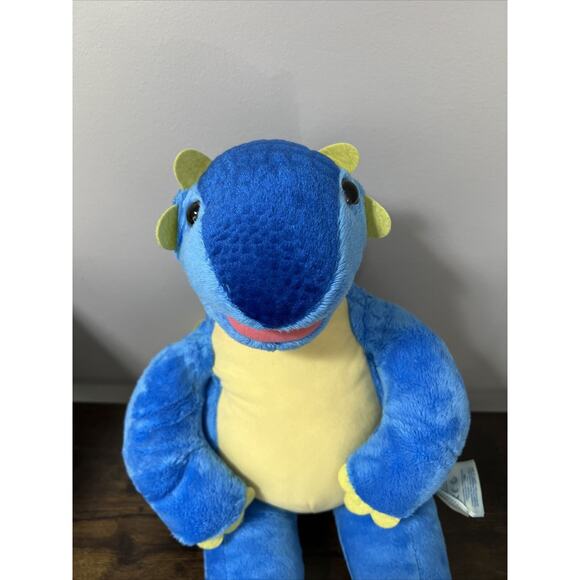 Build A Bear Blue & Yellow Dinosaur Ankylosaurus 18” Stuffed Plush ~ BAB 2018 - Picture 4 of 7